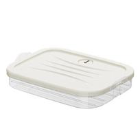 1/2/3/4 Layers Dumpling Storage Box Plastic Refrigerator Storage Box Egg Frozen Box  Household 1 Layer white