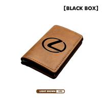 RFID Anti Theft Brush Card Bag Men's Wallet Bag Credit Card Clip Cover For Lexus CT ES GS NX IS250 RX350 IS200 LX570 UX250h AY2 brown
