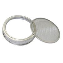 70/86MM Plataus kaklo stiklainio daiginimo dangtelis Nerūdijančio plieno pupelių daigų auginimo dangtelis Mung pupelių daiginimo stiklainis Sietelio dangtelis L gray