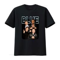 Britische Boyband Blue Heart And Soul Of Uk 2022 T Shirt Gre 2xl 5ive Vintage Graphic Top For Everyday Wear Streetwear 4XL black