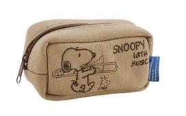 SNOOPY Su MUZIKA SNOOPY Pūstuko Dėklas Žalvarinis Trombonas TBBGB S/N smėlis