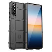 Sony Xperia 10 IV pilnos apsaugos smūgiams atsparus TPU telefono dėklas For Sony Xperia 10 IV juoda