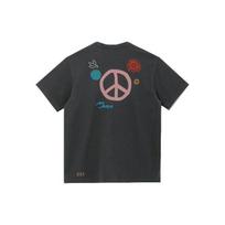 New Era SS22 Letter Pattern Printed T-Shirt Unisex Tops Black 13086532 S black