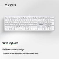 A4TECH FX50 Wired Silent Scissor-Switch Keyboard