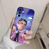 Popular V-Valorant C-Clove Phone Case For Samsung Galaxy A73,A72,A71,A70,A53,A52,A51,Others Soft Black Cover Samsung a73 5g blue