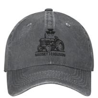Massey Ferguson Tractor Agriculture Logo Baseball Cap Hunting yk Retro Hip Hop Dad Hats Unisex Adult Casual Sunshade Baseball Caps One Size gray