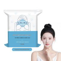 3-in-1 Stretchable Wet Compress Cotton Pads for Hydrating & Moisturizing, Boxed with Holes blue