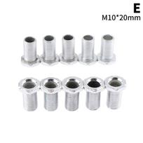 M10 sriegiuotas vamzdelis su veržle lempoms, tuščiaviduris varžtas, metalinis vamzdelis, sriegio balinimas, sriegio remontas, apšvietimo pagrindo jungiamieji priedai 1.4*2cm