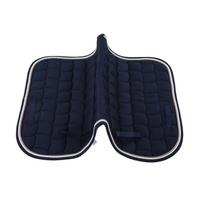 Saddle Pad Soft Breathable All Purpose Double Rope Saddle Pad with Hand Strap and Girth for black
