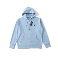 Unisex Dešimties Spalvų Raf Simons Little Pony Logotipo Siuvinėtas Džemperis Su Užtrauktuku M gray