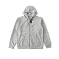 Unisex Dešimties Spalvų Raf Simons Little Pony Logotipo Siuvinėtas Džemperis Su Užtrauktuku XL white