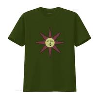 Dark Souls Solaire iš Astoros Saulės Simbolis Šlovink Vyrų Medvilniniai Marškinėliai vintage Skalbti Viršus Kasdieniam Dėvėjimui Kvėpuojantis L brown