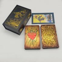 Fantastiški 80 vnt. sidabrinės folijos Taro kortos, atsparios vandeniui, PVC kokybės, su atverčiamu dėklu, kaip prabangus dovanų rinkinys