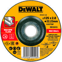 metalo pjovimo diskas 125 mm storis 2,8 mm DeWALT [DT43911-QZ]