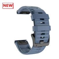 22 mm 26 mm silikoninis dirželis, skirtas „Garmin Instinct 3 2X Solar Band“, „Fenix ​​E 8 7 7X 6X 6 Pro“ / „Quatix 7 6 5 3“ / „Enduro 3 2 QuickFit“ apyrankei 1PCS QuickFit 26mm gray