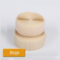 Plotis 20mm 22 Spalvos Prisiuvama Velcro juosta tvirtinimui Nailono audinio juosta be lipnios pusės DIY siuvinėjimui ir rankdarbiams Susikabinanti juosta Width 20mm 2meters smėlis