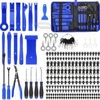 Hand-held Disassembly Tools Car Trim Removal Tool Panel Door Audio Trim Removal Kit Auto Clip Pliers Fastener Remover Set Blue 231 PCS