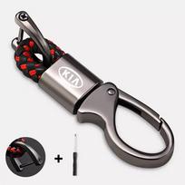 For Kia Rio Ceed Sportage Cerato Soul Picanto New Style Car Styling Keychain Handmade Zinc Alloy auto Accessories tkjzm00 gray