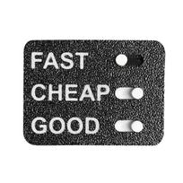 The Business Dilemma Slider 3D Printed Funny Office Decision Toy Fast Cheap or Good Dilemma Slider Corporate Desk Gadget for Entrepreneurs Teams juoda