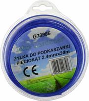 John Gardener Geko Valas do podkaszarki sześciokąt 2,4mmx30m(80)