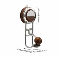 Suction Cup Paper Towel Holder Versatile Under Cabinet Rack gray