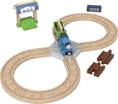 Mattel Thomas the Tank Engine Medinių bėgių serijos bėgių rinkinys metų ir HGD12 (Tomas) Tomio [Transporto priemonė Traukinys] [Žaidimų rinkinys] [3+] [Dovana] beige