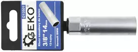 Geko ANTGALIS RAKTAS ŽVAKĖMS 3/8'' 14MM 12-KAMPIS RENAULT BMW (20/100) G13501 GEKO