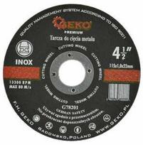 Geko Tarcza do cięcia metalu PREMIUM 115x1,0 Inox(10/100/400)