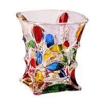 210ml Capacity Glass Tumblers Cup Home Whisky Cup Comfortable Grip Detailing For Hot Cold Beverages 1 gray