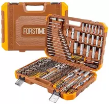 Forstime Įrankių rinkinys 216 dalių 1/4'', 3/8'' ir 1/2'' (6 kampų) (4-32mm)