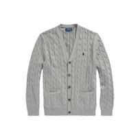 Polo Ralph Lauren Polo Pony embroidered Cotton Cardigan MNPOSWE16821739-020 XS gray