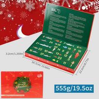 Fishing Advent Calendar 24 Days Countdown To Christmas Lure Fishing Kit Seasonal Festive Lures Bait Kit Fishing Lures Xmas Gift (as the picture,A) blue