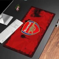 Arsenal Football Club Crest Mouse Pad, Rubber Base, Mouse Pad for Gamers and Office Use, Gaming Desk , Easy To Clean Mat Christmas fan gifts 30cmx60cm（11.8x23.6inch）