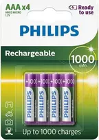 Įkraunama Philips AAA baterija, 4 vnt.