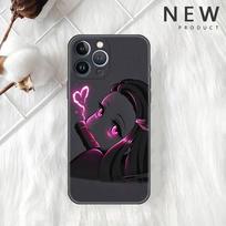 Dėklas Apple iPhone 14 11 13 12 Pro 7 XR X XS Max 8 Plus 6 6S SE 2022 13Pro Black Soft Phone Funda Anime Demon Slayer iPhone 7 8