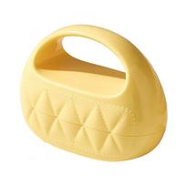 Reusable Fabric Lint Remover Roller with Washable Adhesive Surface for Household Clothes Dust Hair Removal and Cleaning Tool one size geltona