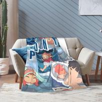 Super minkšta ponio plaukų pledas Premium vilnos flanelė Lengvas lovos pledas Pūkuoti pliušiniai pledai Naudoti visais metų laikais 75cm x 90cm gray