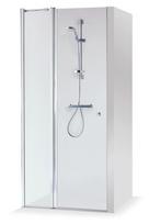 Dušo durys nišoms Brasta Glass Greta Plius 90, 100, 110, 120 cm