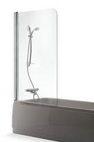 Vonios sienelė Brasta Glass MAJA 70, 80, 90, 100 cm