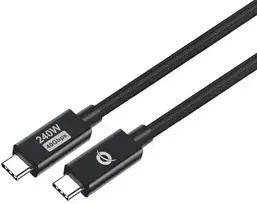 Conceptronic ETTA04B20 USB 4.0 Gen 3 C-C PD 3.1 240W kabelis 2 m, 48 V 5 A, 40Gbps, E-Mark, 2 m, USB C, USB C, USB4 Gen 3x2, 40Gbit/s, juodas