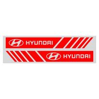 2 vnt. Automobilio juostų lipdukai Galinio vaizdo veidrodėlio atspindintys vinilo lipdukai Dekoracija Hyundai IX35 Bayon Kona I30 ElantraSolaris Palisade raudona