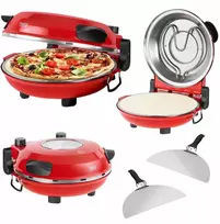 Picos krosnelė Teesa Supreme+ su langu, 2 mentelės, 405°c, akmuo, 1200w