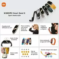 Išmanusis laikrodis Mi Smart Band 8 - apyrankė aktyvumui, amoled ekranas, širdies ritmo monitorius, 190 mah, 150+ sporto režimų, iki 16 dienų autonomijos, juoda