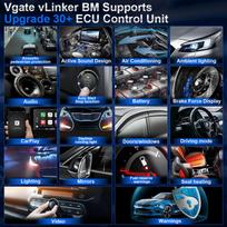 Vgate vLinker BM+ ELM327 V1.5 OBD2 Scanner Real time Monitor BLE Diagnostic Scan Tool for BimmerCode ELM 327 iCar Pro Upgraded BT3.0