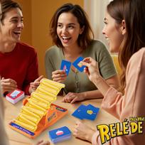 Popular Rocking Seesaw Board Game, Two-Player Duel Chess Toy, Interactive Competitive Tabletop Game, Family Party Game Rocking Seesaw [Red - Spanish Version] Color Box