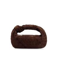 New cashmere matte woven cloud bag women, dumpling bag shoulder messenger bag, fashionable clutch bag, women's bag 28*12*8cm tamsiai raudona spalva