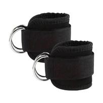 Ankle Buckle Resistance Band Leg & Hip Trainer - Fitness & Sports Protective Gear black