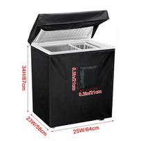 Waterproof Ice Cabinet Dust Cover Outdoor/Indoor All-Inclusive Refrigerator Dust Cover Dustproof And Uv Protection as the picture
