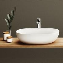 Praustuvas Paa BELLA SilkSTONE® 65x39 cm matinis