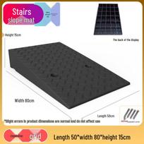 Rubber Step & Threshold Ramp Mat for Cars and Doors